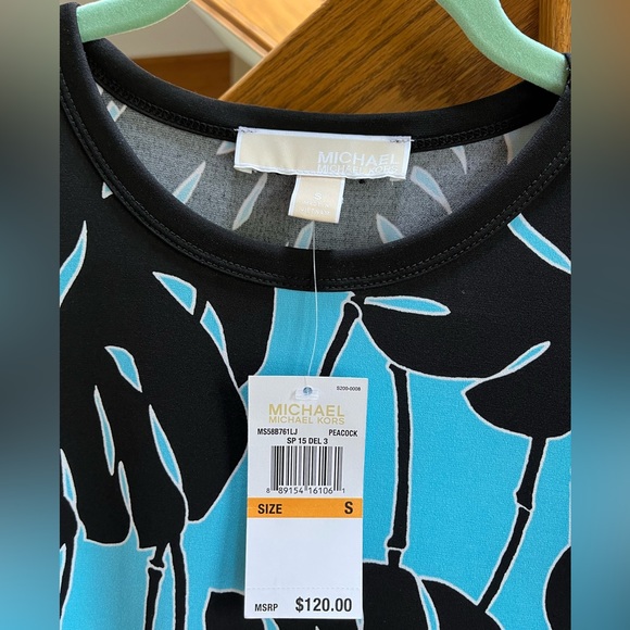 Micheal Kors blue&black maxi dress size S - Picture 3 of 6